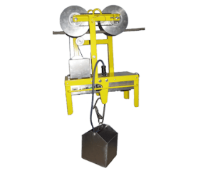 新型KM式架空線用自走機（無線式）