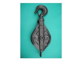 送電工事用滑車　鉄ブロック