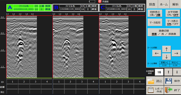 マルチモード表示例